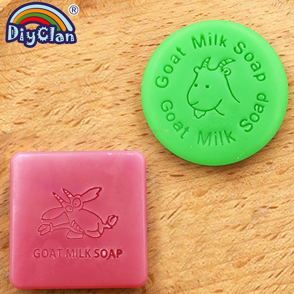 Soap Making Goats Milk - 2 stijlen geitenmelk handgemaakte acryl zeepstempel