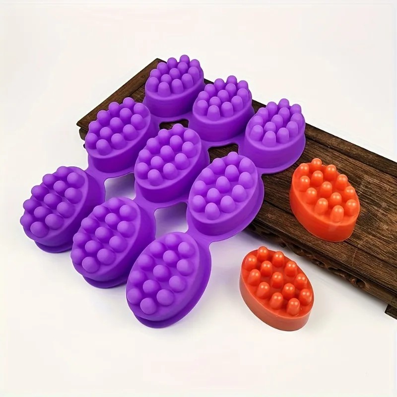 Soap Making Gel - 1/3PCS-3D handgemaakte siliconen zeepvorm massage therapie