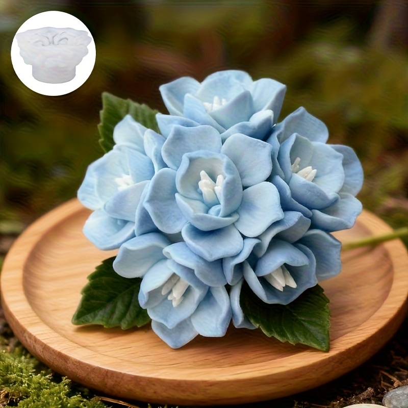 Soap Making Tutorial - 1 siliconen mal voor hortensia-kaarsen, geschikt