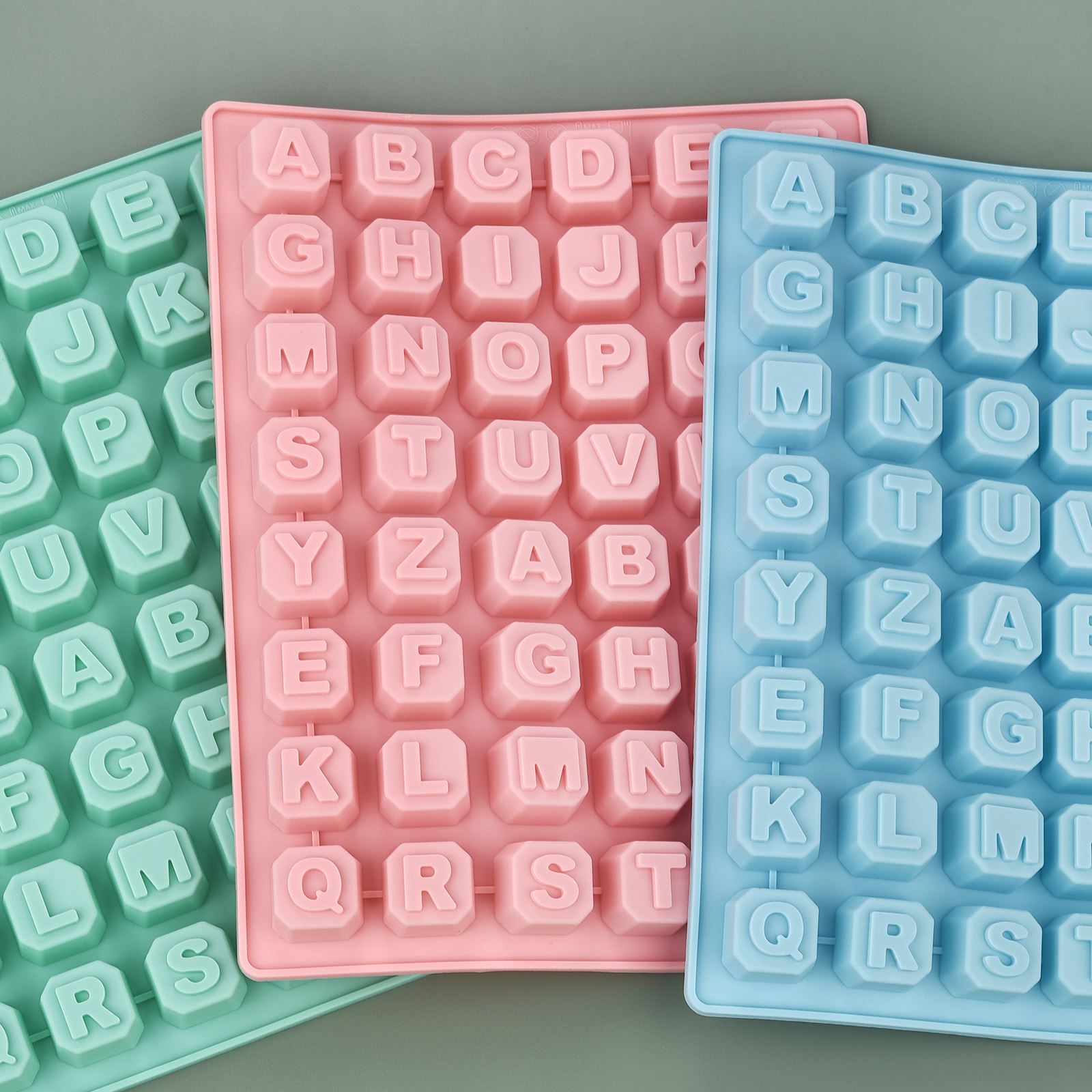 Soap Making Tutorial - 48-letters Enghish alfabet letter siliconen mal