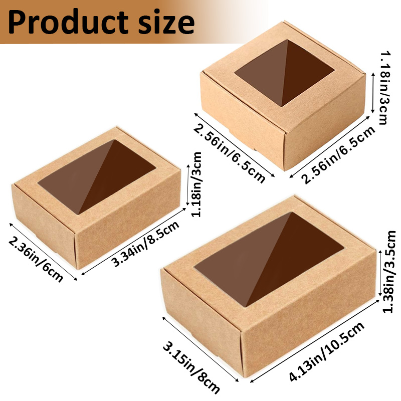 Soap Making Gifts - 15/35/50 STUKS Zelfgemaakte verpakte zeepdoos, mini-geschenkdoos,