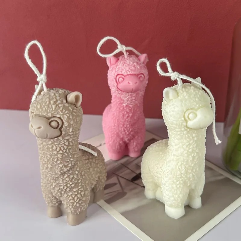 Soap Making Gel - 3-delige DIY schattige cartoon alpaca siliconen