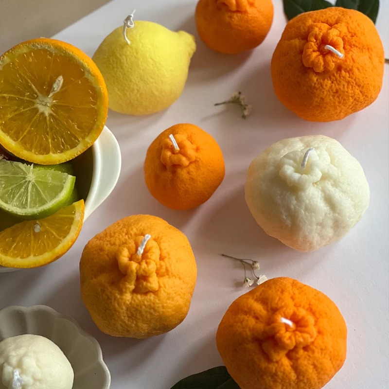 Oranje fruit kaarsvorm DIY aar - Soap Making Gel recensie en prijs