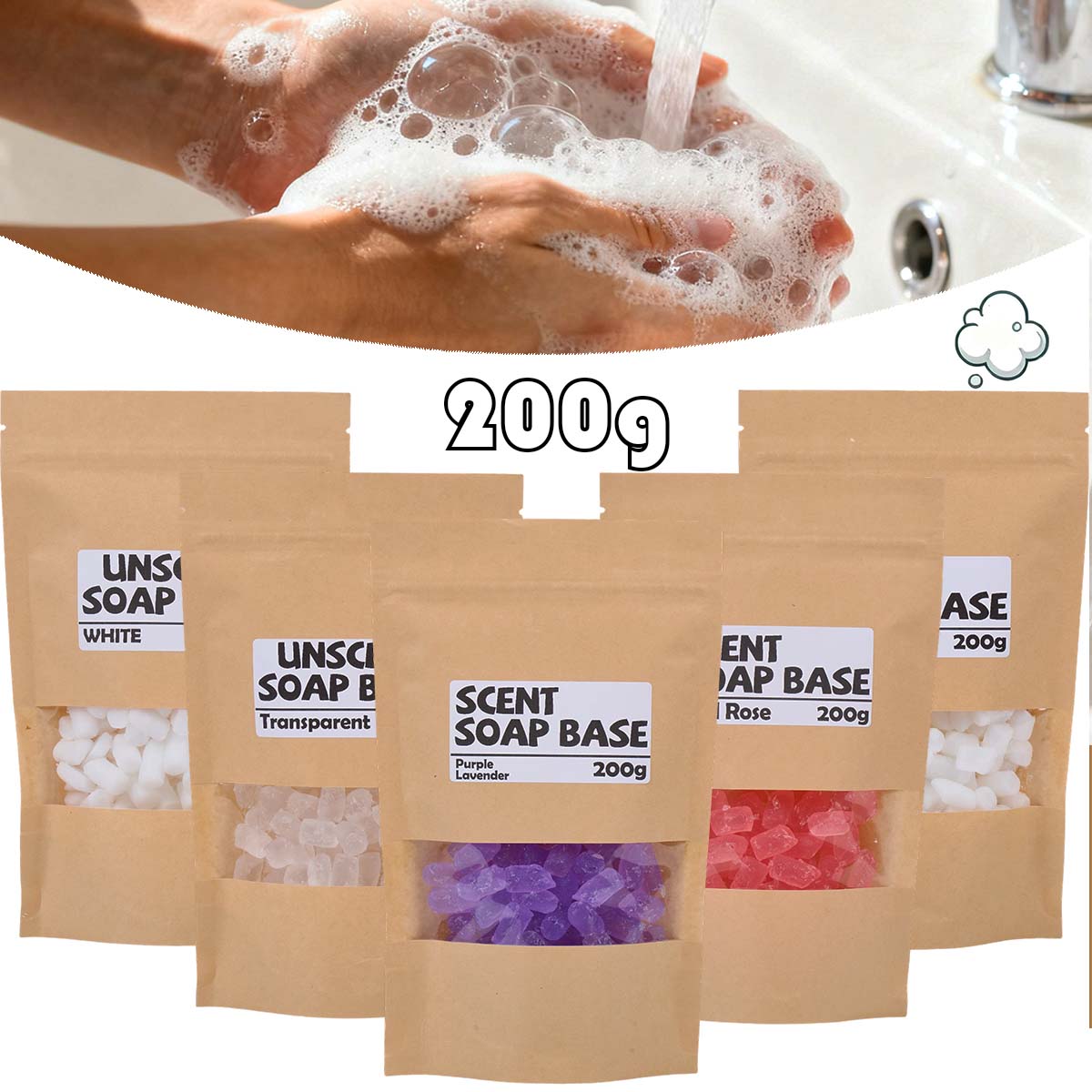 200g Geurende Zeep Basis Glyce - Soap Making Goats Milk recensie en prijs