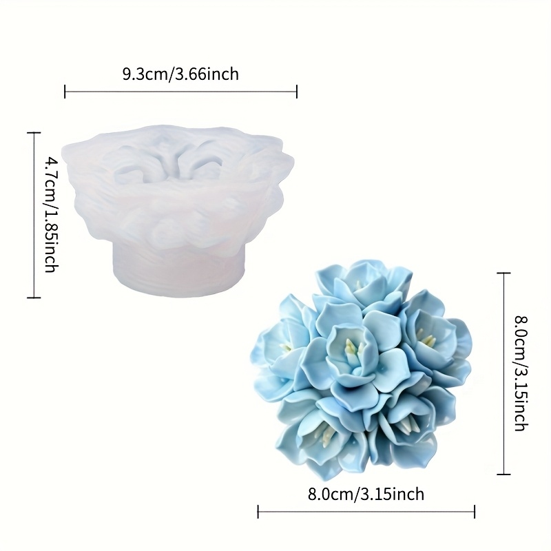 1 siliconen mal voor hortensia - Soap Making Tutorial recensie en prijs
