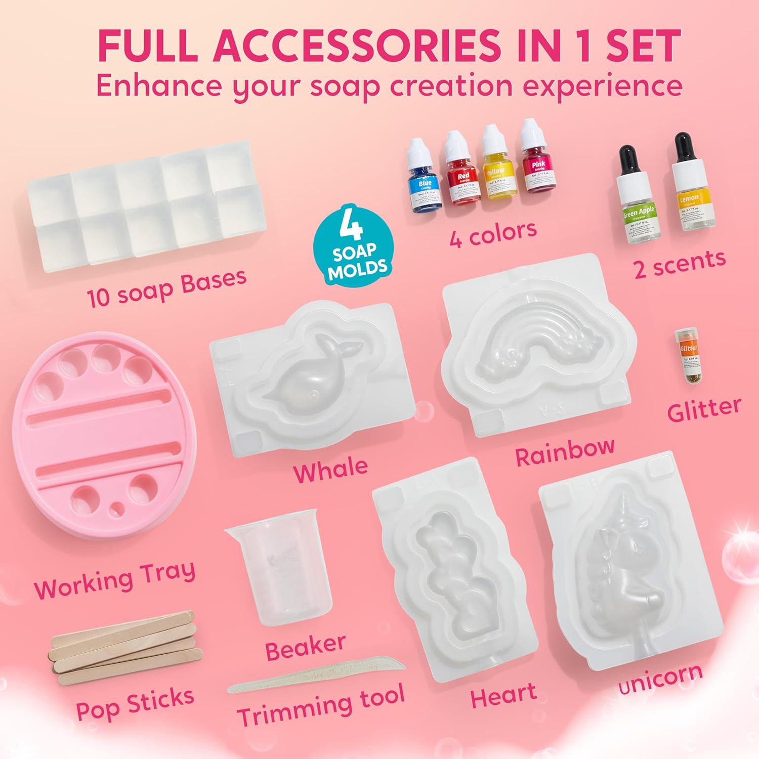 JOYFY Eenhoorn Zeep Maken Kit  - Soap Making Gifts recensie en prijs