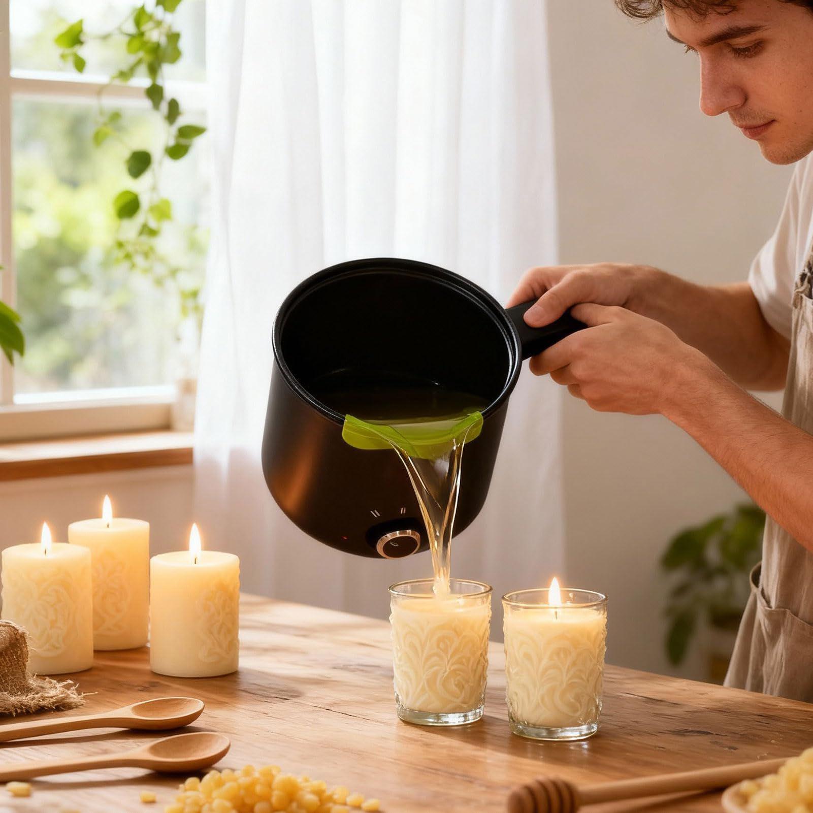 Kaarswas smeltpot 1,5L grote r - Soap Making Tutorial recensie en prijs