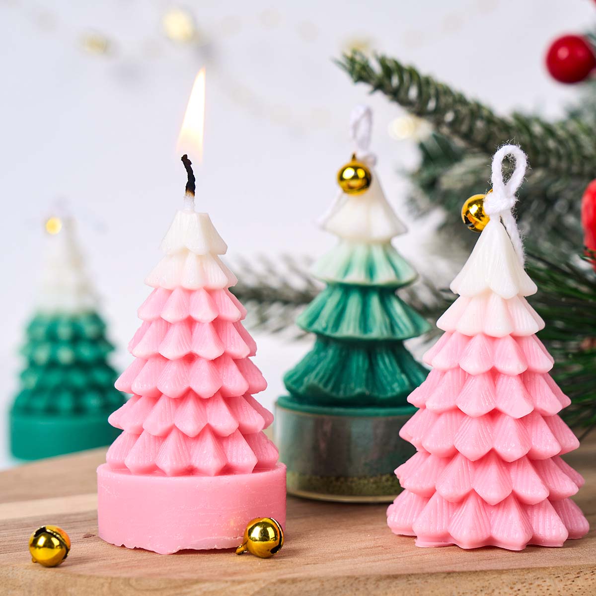 3D Kerstboom Siliconen Kaars S - Soap Making Gifts recensie en prijs